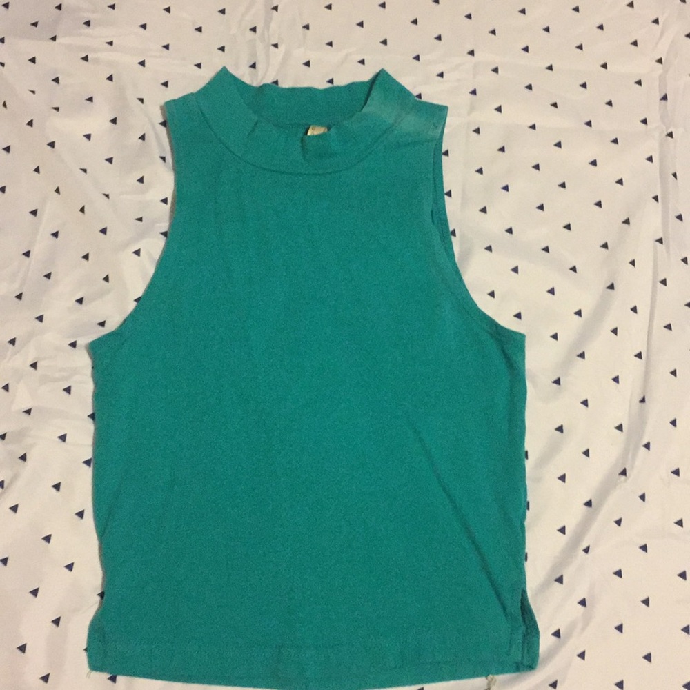 High neck crop top